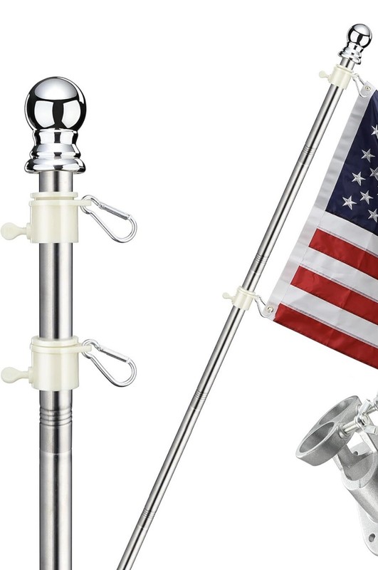 Flag Pole for House, 6Ft Flag Pole (Bracket & Flag Not Included) gallery