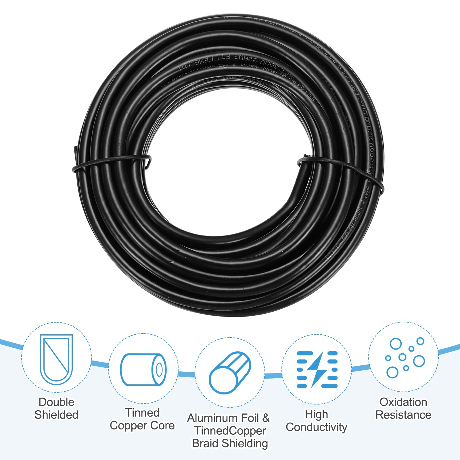UL2464 Shielded Cable 22AWG 9.14m(30 Ft) 3 Conductor CNC Wire gallery