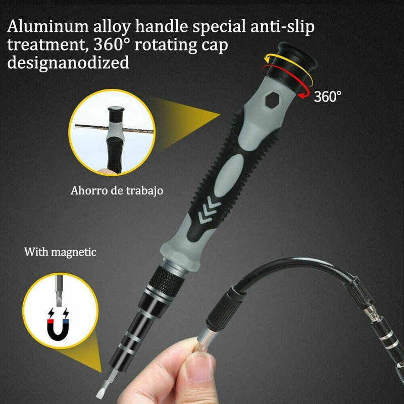 Magnetic Screwdriver Bit Set For iPhone Macbook Tool Kit Set Repair Watch 117PCS gallery
