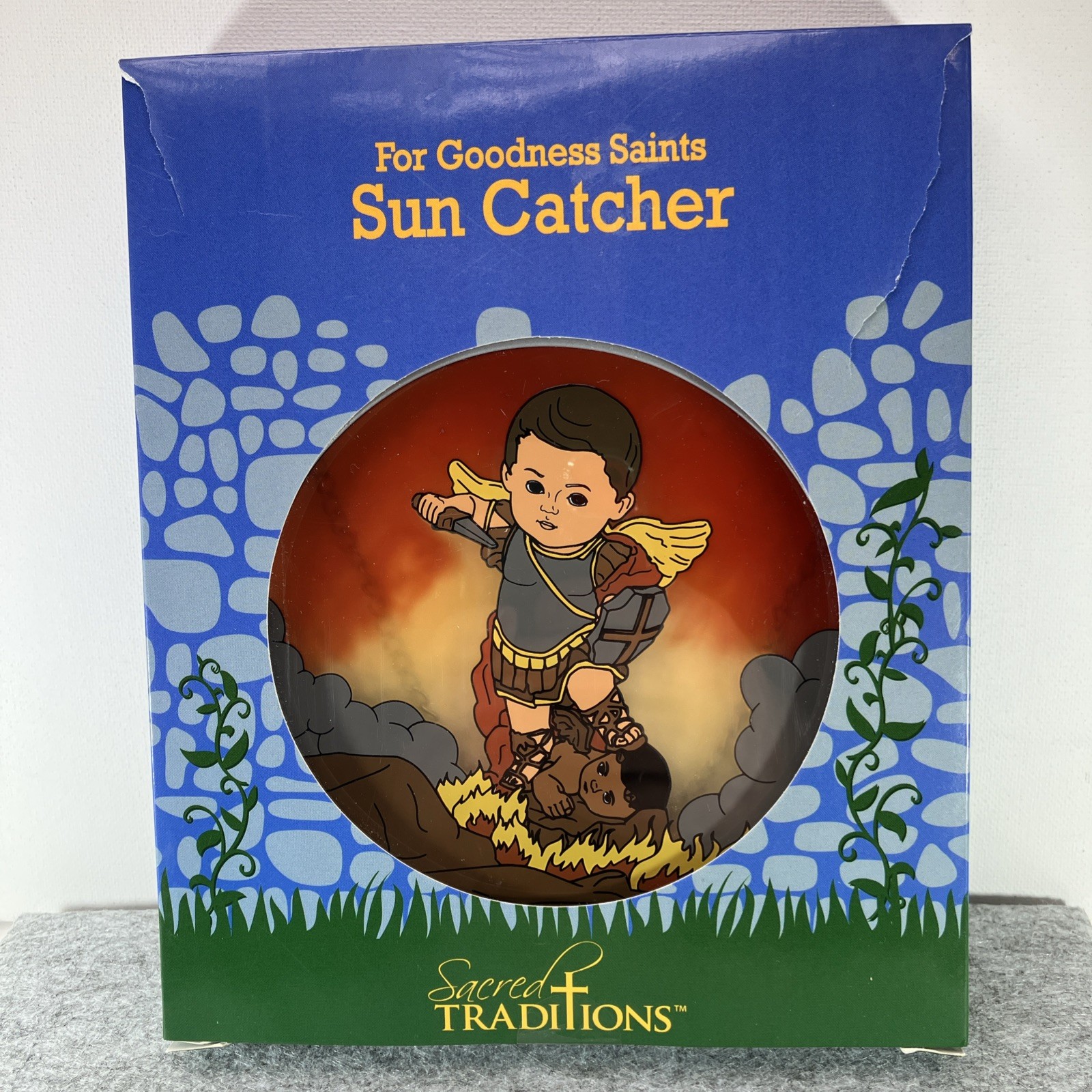 For Goodness Saints Gabriel Suncatcher Acrylic Metal Painted WC594 Brand New Odd gallery