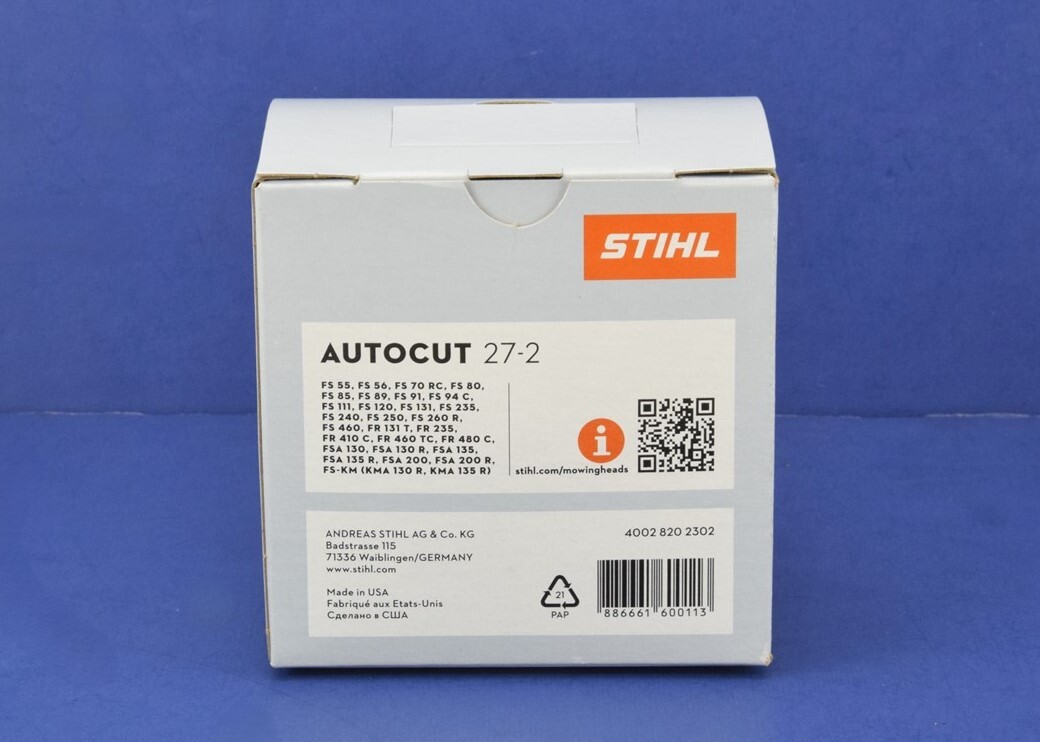 New Genuine Stihl AutoCut 27-2 String Trimmer HEAD, FS FR KA KM, 4002-820-2302 gallery