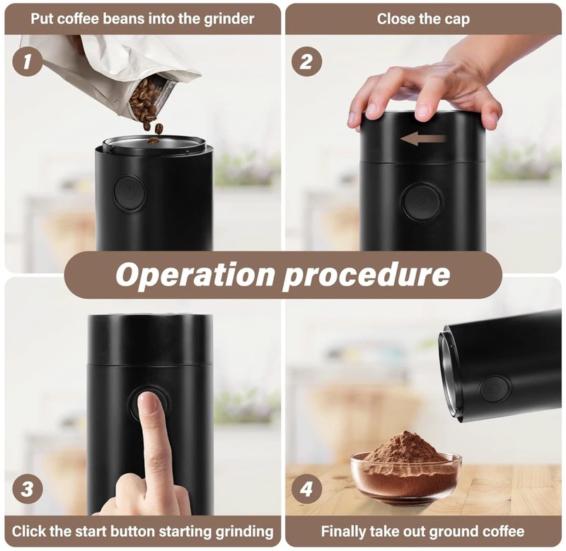 Coffee Grinders|Spice Grinder|Coffee Bean Grinder|Herb Grinder|High-Speed Motor gallery
