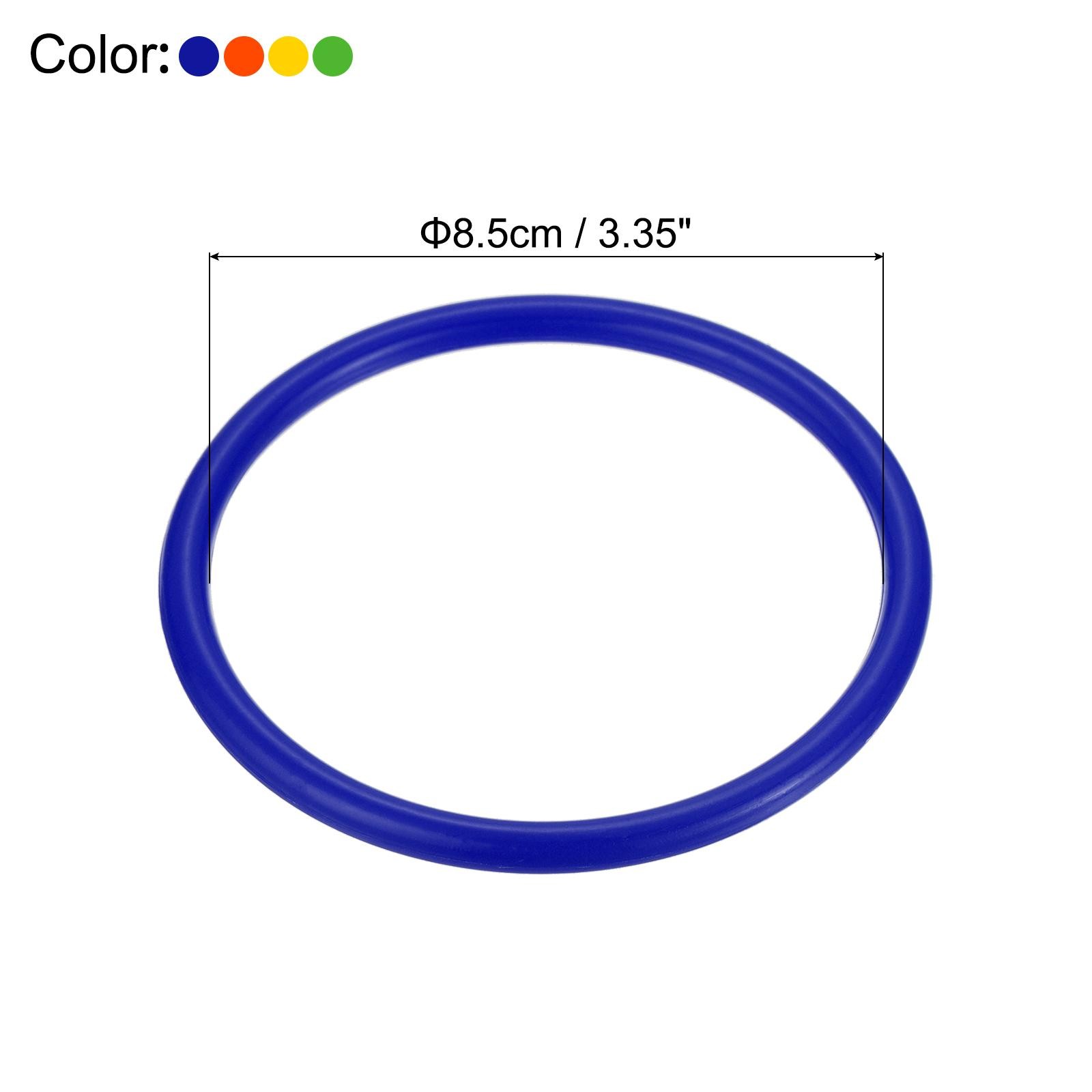 24 Pack Carnival Ring-Toss Rings 8cm ID Plastic Blue Green Orange Yellow gallery