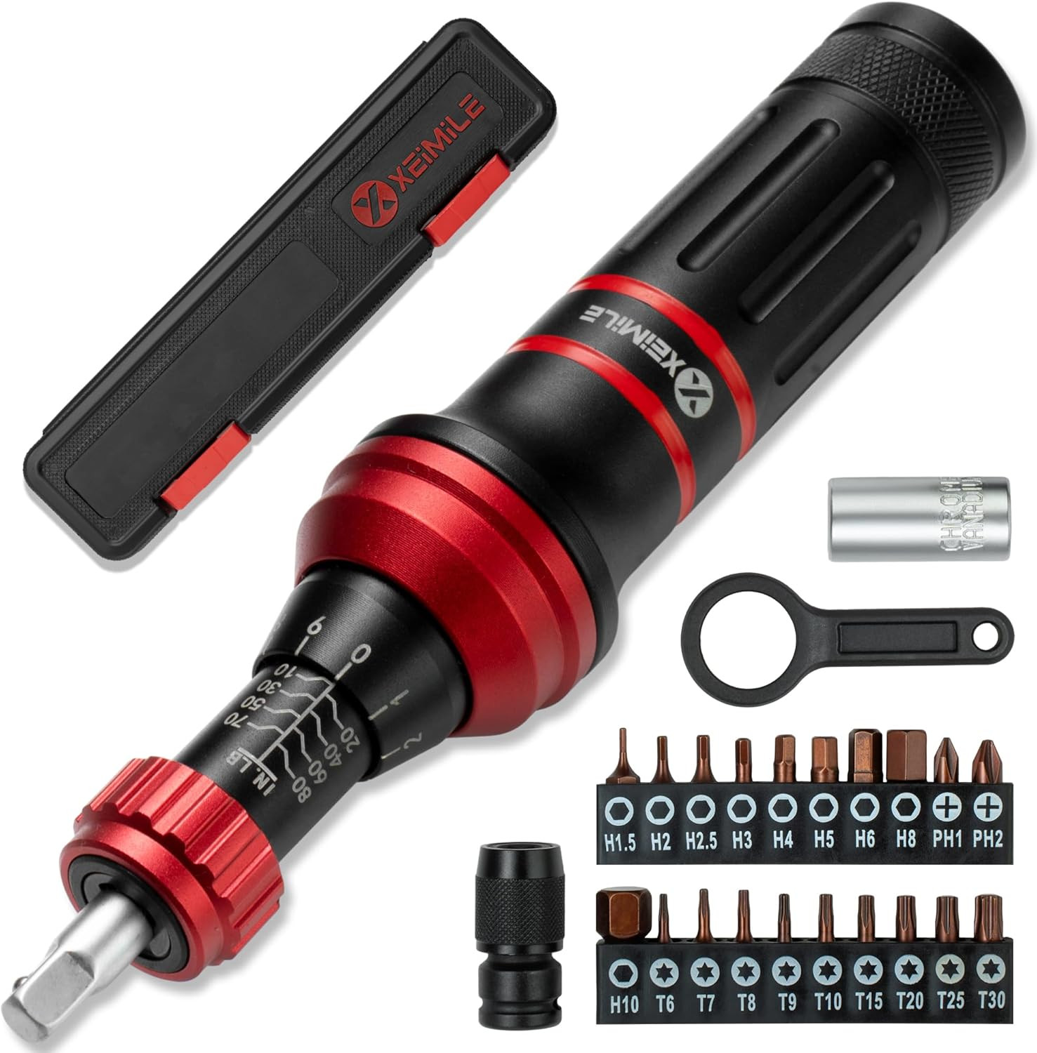 Torque Screwdriver 10-80 In.Lb, Inch Pound Torque Screwdriver Set with 1/4" Bit gallery
