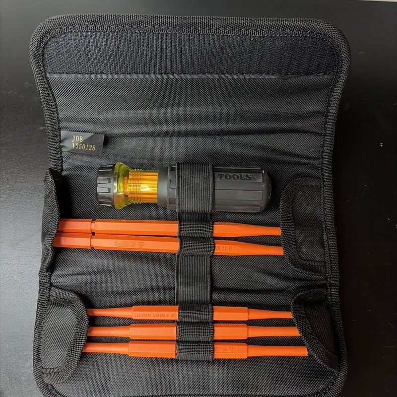 Klein Tools 8-in-1 Insulated Interchangeable Screwdriver Set new opened box gallery