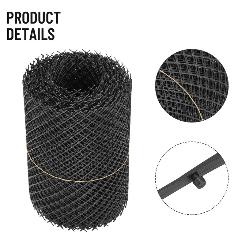 Protective Net Mesh Gutter Guard Protection Mat 15cm X 6m Anti-leaves Mesh gallery