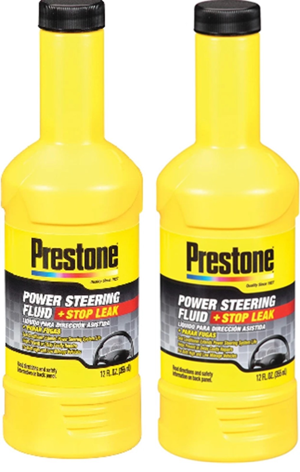 2x Prestone Power Steering Fluid with Stop Leak 12 oz Anti Wear Seal Protection gallery