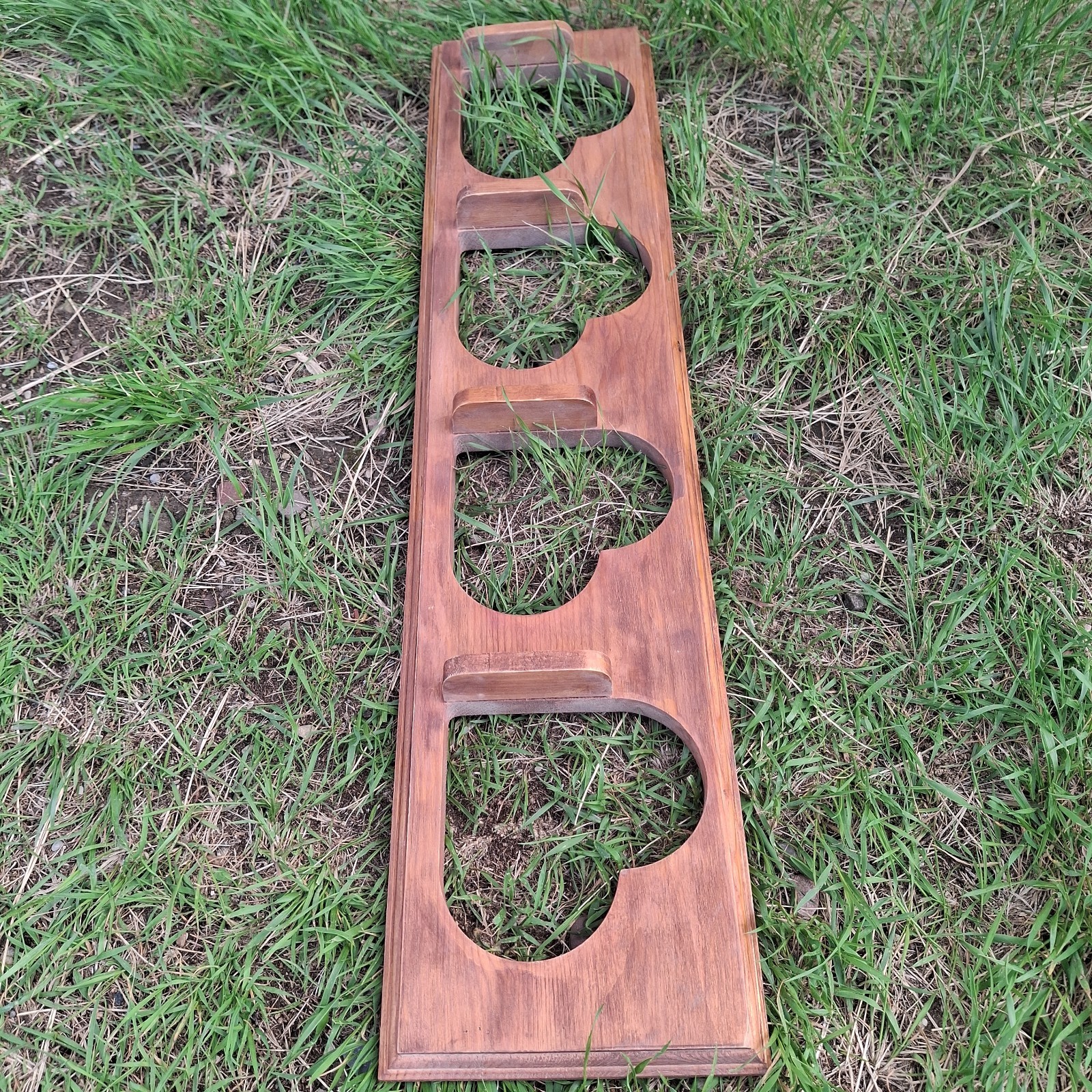 Unique Vintage Hand Crafted 4 Tier Mini Shelves, Heart Cut Out gallery