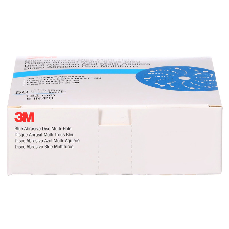 3M Hookit Blue Abrasive Disc 321U Multi-hole, 36184, 6 in, 800 gallery