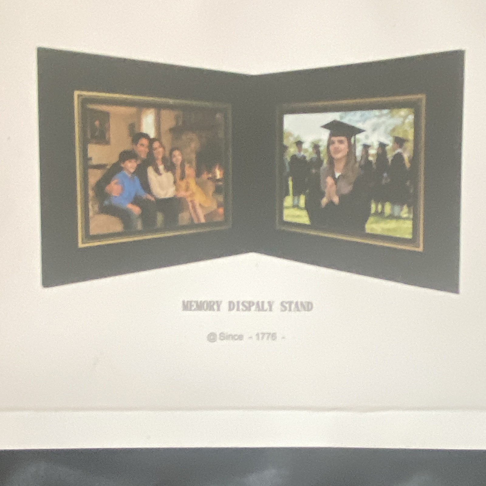 TinSmart 5x7 Double Picture Frame Black 2-Photo Rear-Loading Freestanding gallery