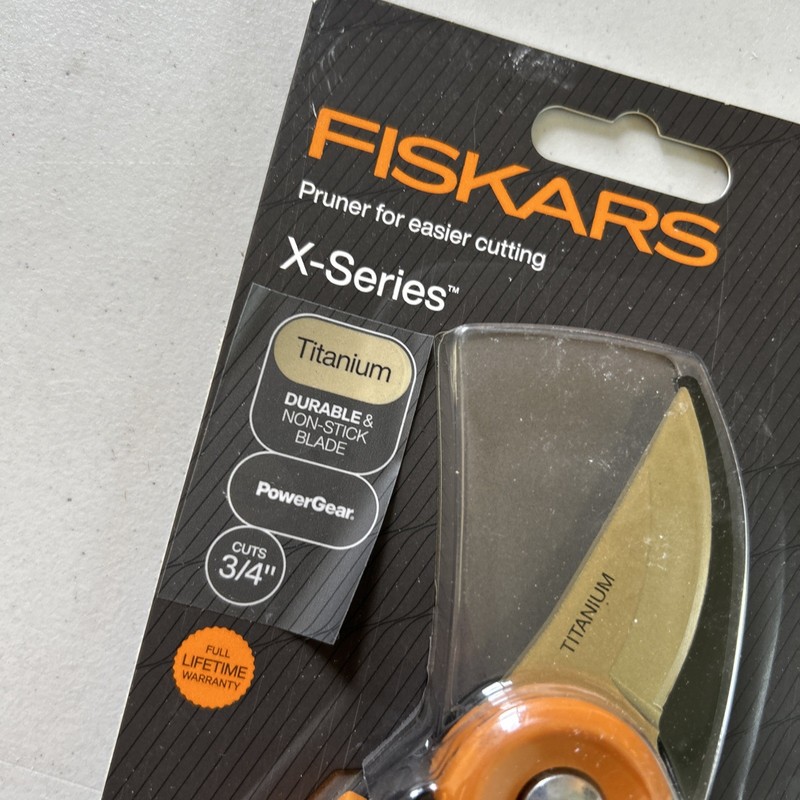 Fiskars X-Series Pruner Titanium Blade Ergonomic SoftGrip PowerGear Handle NEW gallery