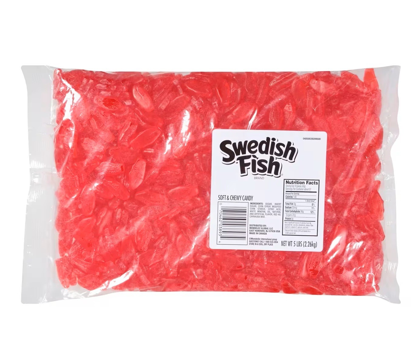 Swedish Fish Red Soft & Chewy Candy 5 lbs. Bulk 375 Pcs. gallery