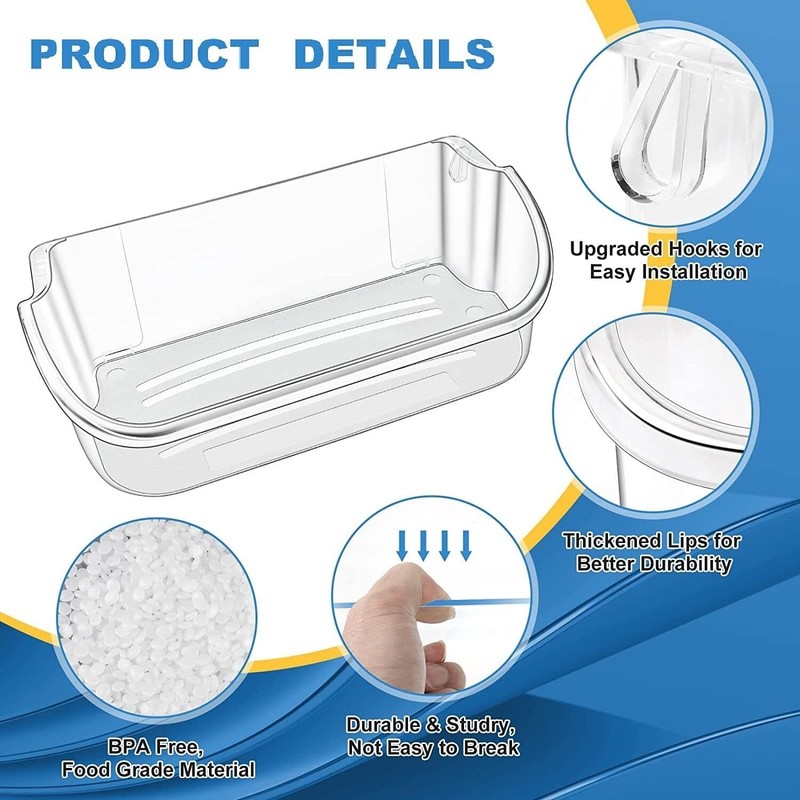 2pc Refrigerator DoorBin Replacement For GLHS65E FGSS263 FRS266Z FRSHS5E GLHS267 gallery