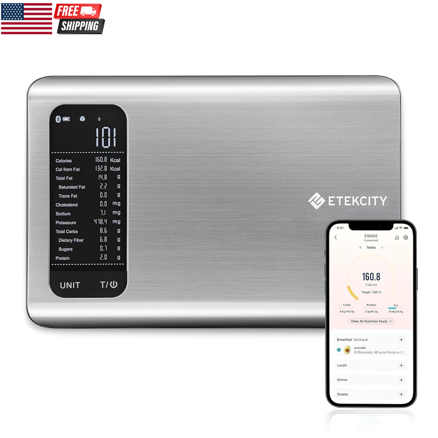 Food Kitchen Scale, Digital Grams and Ounces for Weight Loss, Baking, Cooking, K gallery