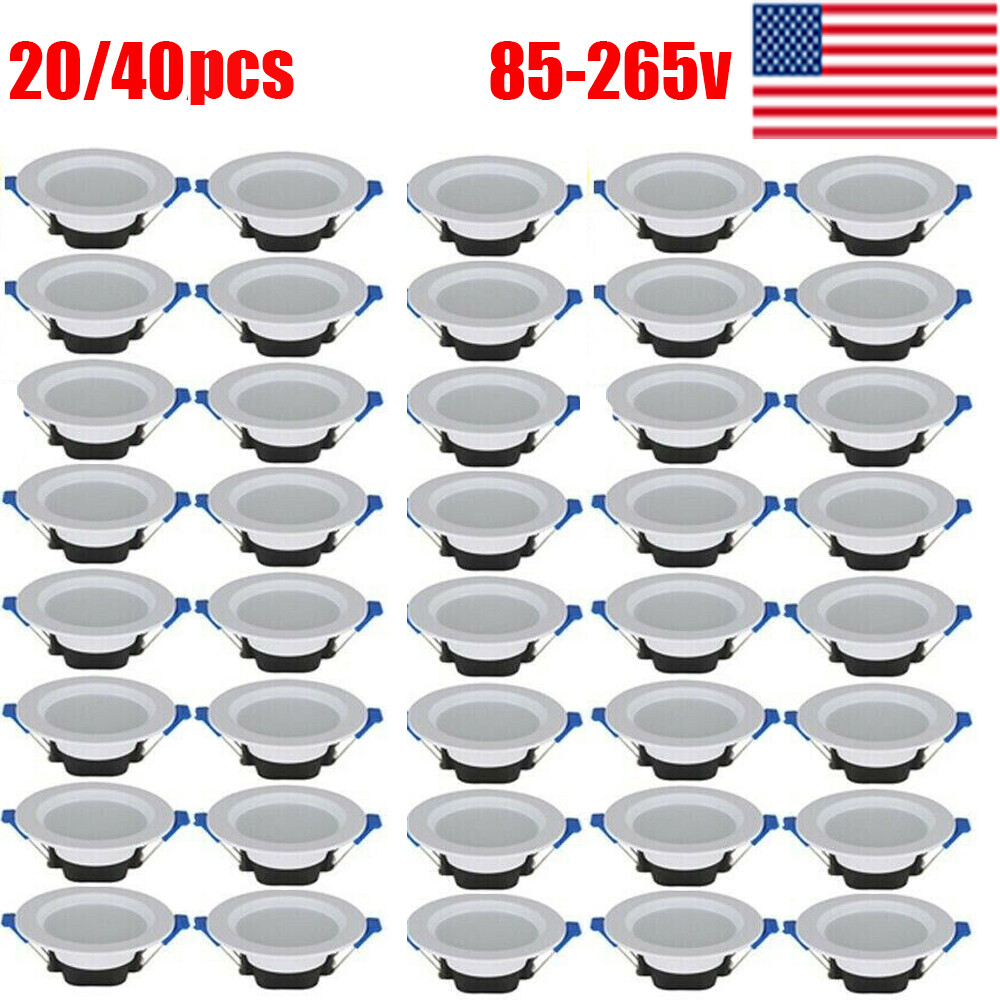 10-60Pack Dimmable 5W Downlight LED Recessed Panel Light Ceiling Light AC85-265V gallery