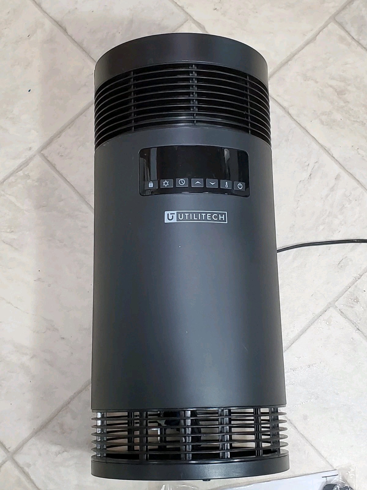 Utilitech 360' Ceramic Heater Adjustable Digital Thermostat 1500w 300sqft Remote gallery