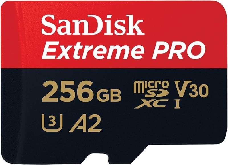 SANDISK 256GB EXTREME PRO MICRO SD MICROSDXC CLASS 10 V30 A2 UHS-IU3 MEMORY CARD