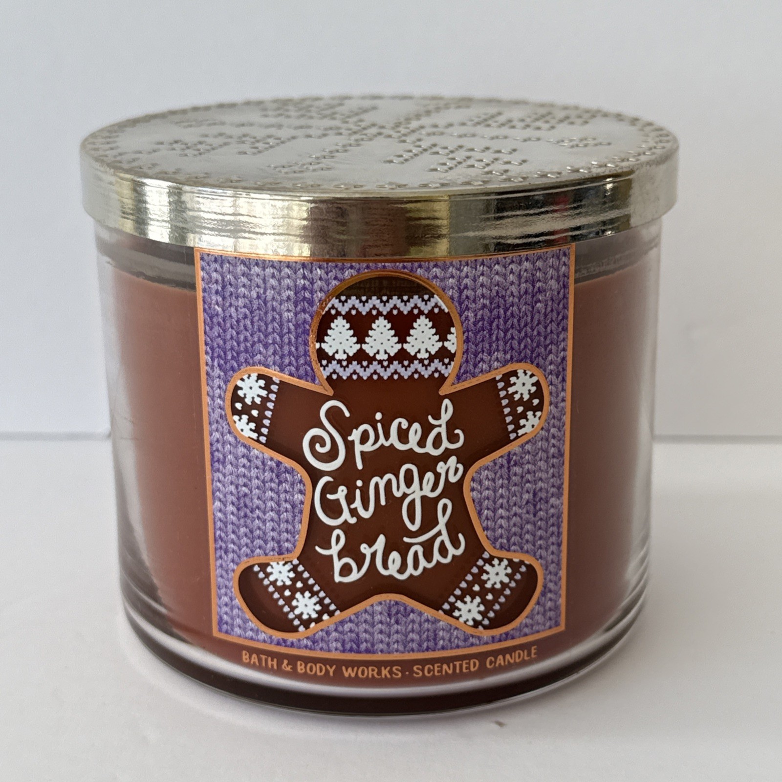 Bath & Body Works 3-Wick Spiced Gingerbread - 14.5 Oz. - NEW gallery