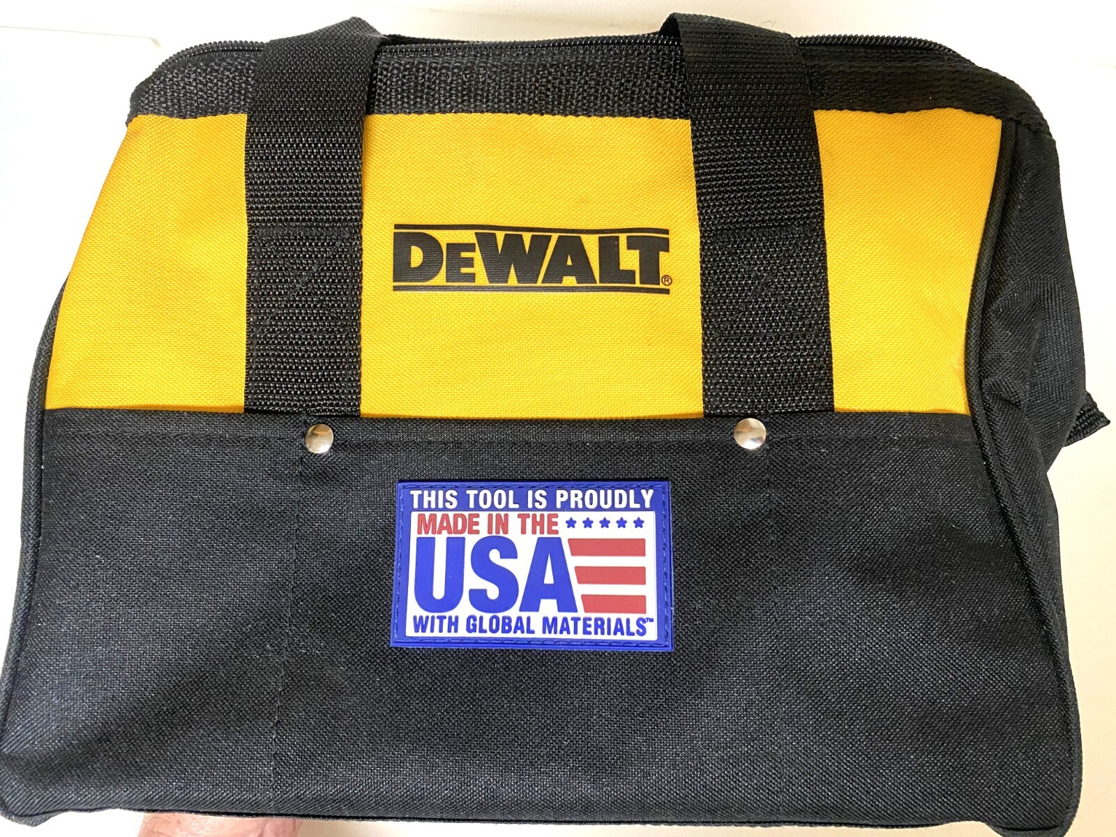 DEWALT Medium Sized Tool Bag, 13L x 9W x 10H w/ Runners, Rivets & 6 Pockets NEW gallery