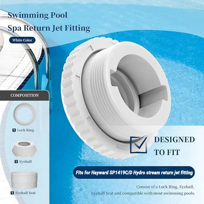 Adjustable Pool/Spa Waterfall Jet Nozzle w/Removable Panel for Easy Cleaning gallery