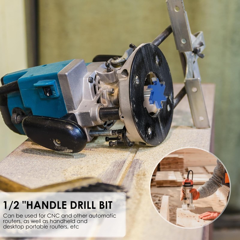 Slab Flattening Router Bit 1/2 Shank, 2-1/2" Cut Dia, 6 Flute Surfacing Route gallery