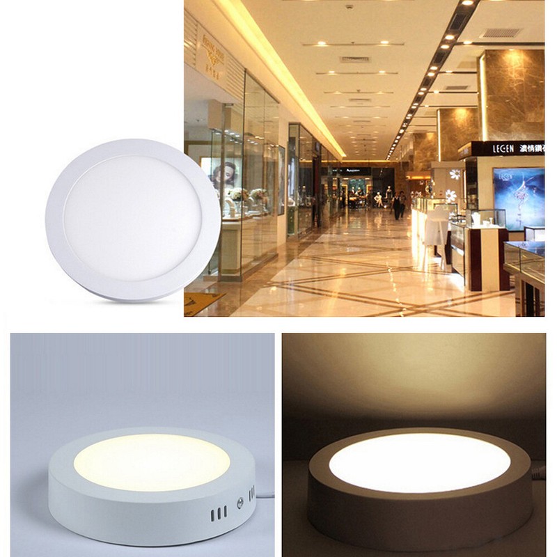 10/25/30W Dimmable Surface Mount LED Panel Light Ceiling Downlight Lamp 110-240V gallery