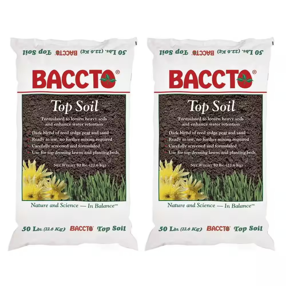 1550P Baccto Top Soil with Reed Sedge, and Sand, 50 Lbs. (2-Pack) gallery