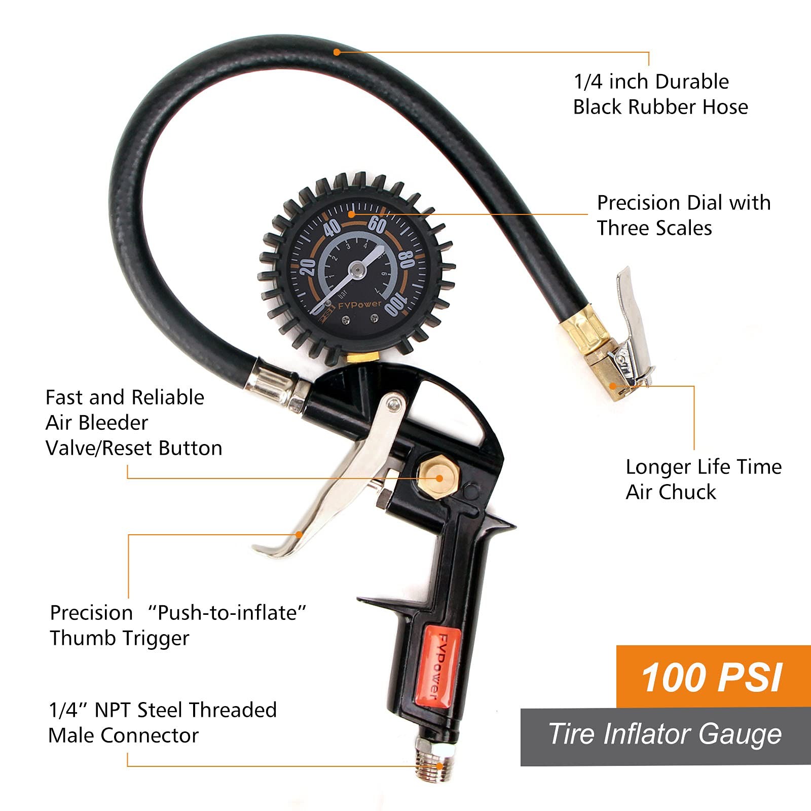 22 Pieces Air Compressor Accessories Kit 3/8 Inch X 50 Ft Hybrid Air Hose Kit 1/ gallery