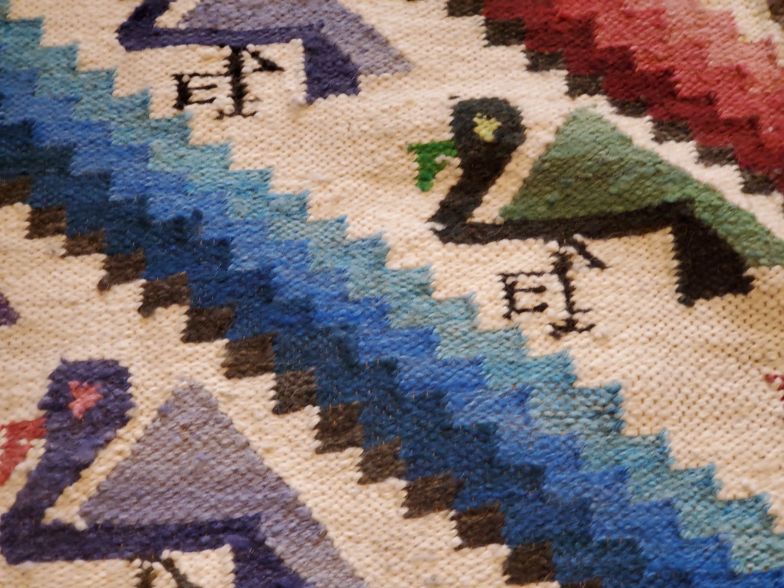 Andean Tapestry Bird – Peruvian Textile Art | Sacred Valley Folk Wall Hanging, H gallery