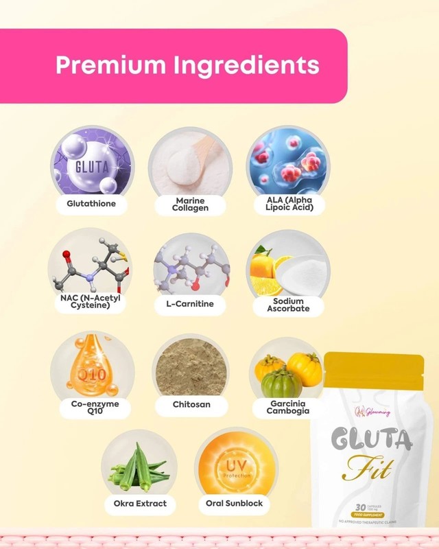 Cris Cosmetics Glowming - CAFE LATTE COFFEE , POMEGRENATE JUICE, capsule BUNDLE gallery