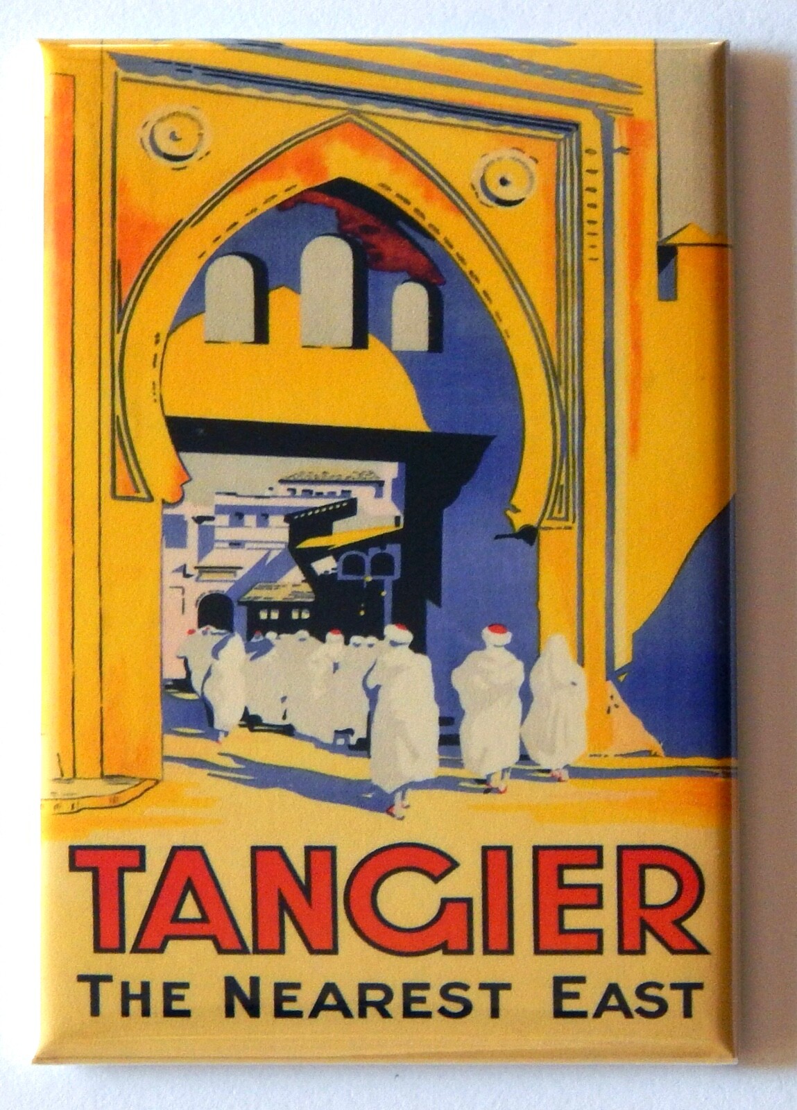Tangier Morocco FRIDGE MAGNET travel poster gallery