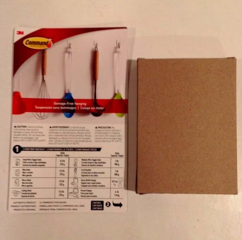 3M Command Medium Metal Wire Hooks Value Pack 13 Hooks + 16 Strips 2lb Capacity gallery