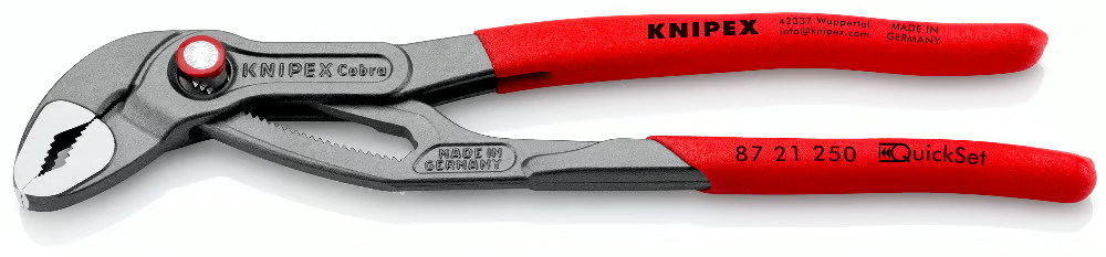 Knipex 87 21 250 KNIPEX Cobra® QuickSet High-Tech Water Pump Pliers gallery