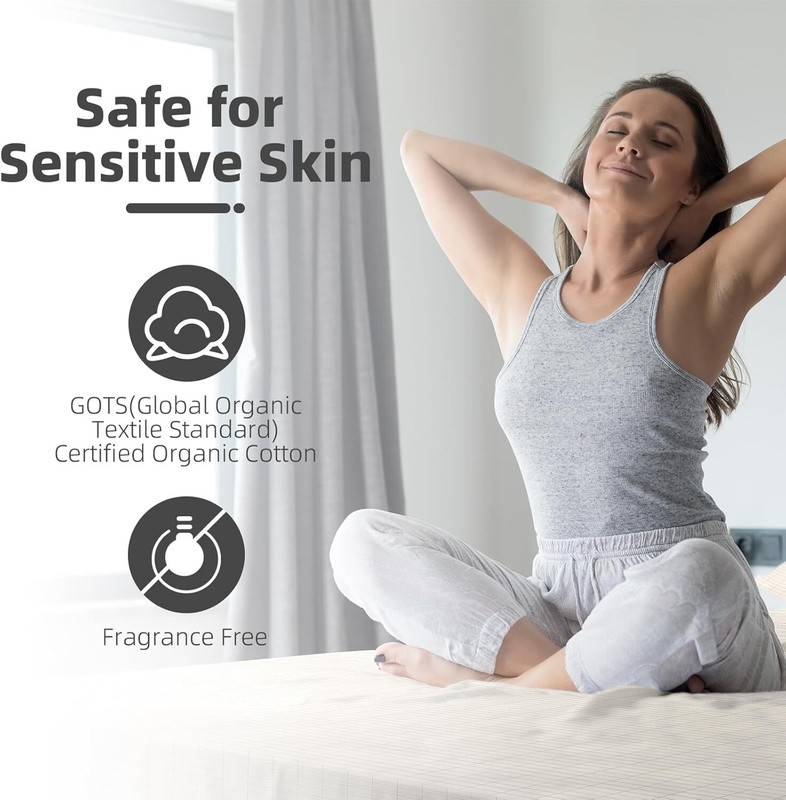 10% Silver Fiber Grounding Flat Sheet White Cotton Earthing Sheets Bedding Set gallery