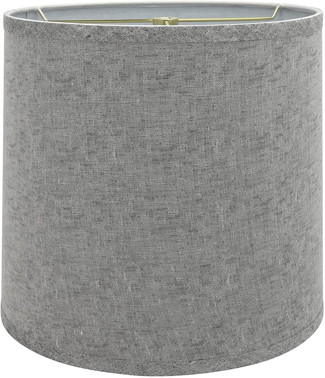 32502A Transitional Drum Cylinder Shaped Spider Construction Lamp Shade in Gr... gallery