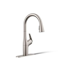 KOHLER Safia PullDown Kitchen Faucet Integrated Soap Dispenser Vibrant Stainless