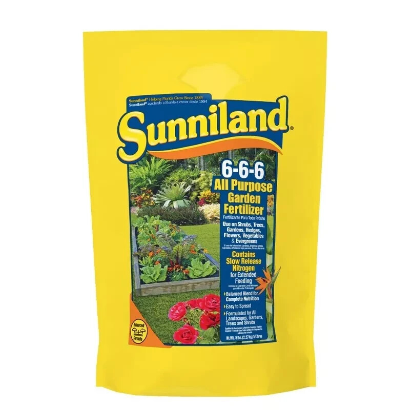 Sunniland All Purpose Lawn & Garden Fertilizer 6-6-6, 5 lb NEW SHIPS FAST gallery