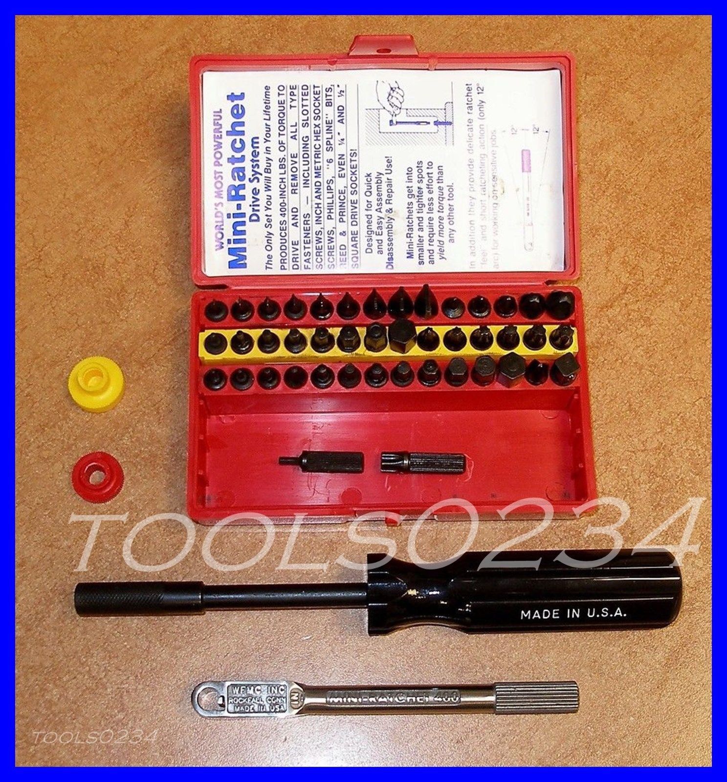 WFMC WF-4-52 52 Pc Super Deluxe Mini Ratchet Tool Bit Set Kit Wadsworth Falls gallery