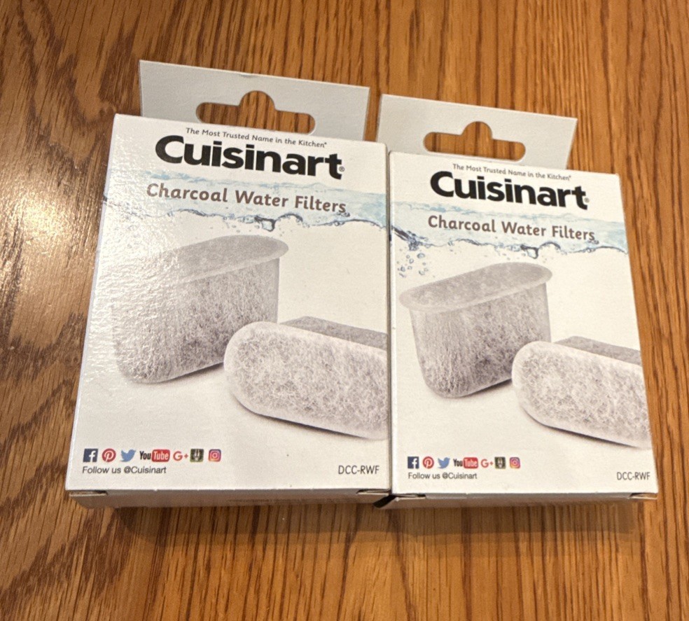 2 - Cuisinart DCC-RWF Replacement Charcoal Water Filters 2 Pack NIB gallery