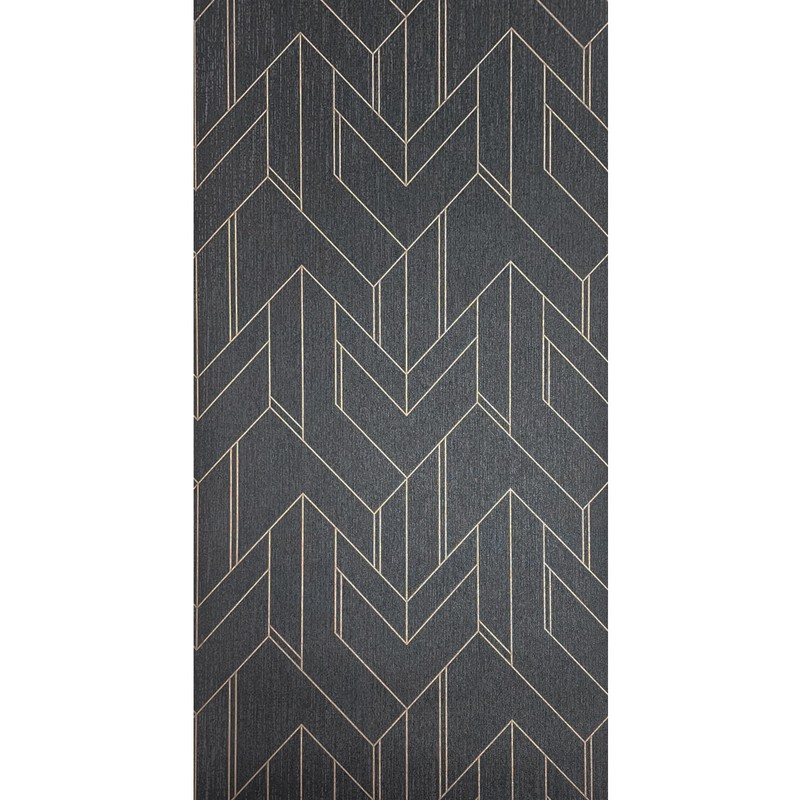 Charcoal gray gold metallic geometric rhombus shapes modern geo Wallpaper 3D gallery