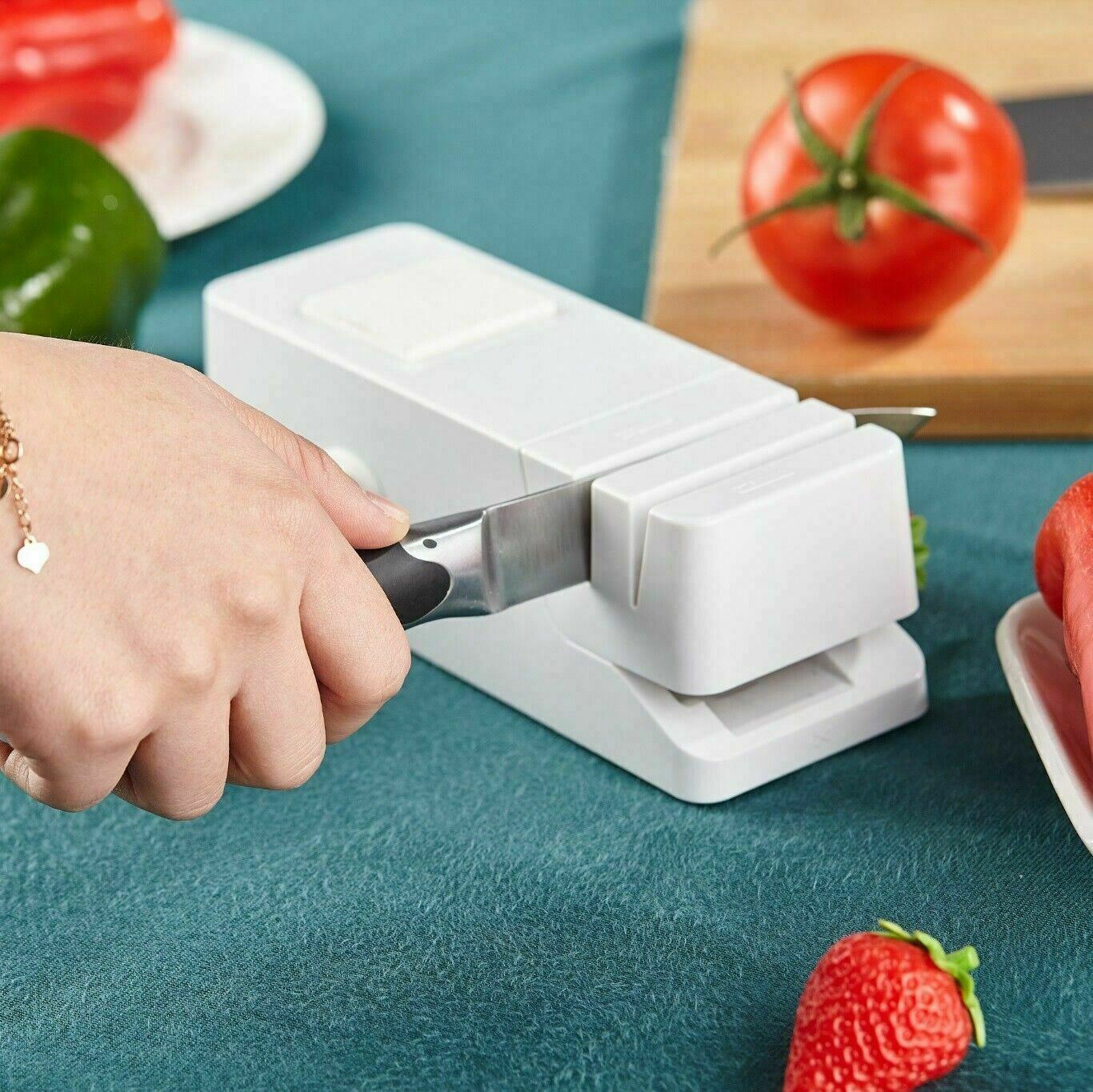 Multi-Task Electric Scissor & Knife Machetes Sharpener Fast Grinding Machine New gallery