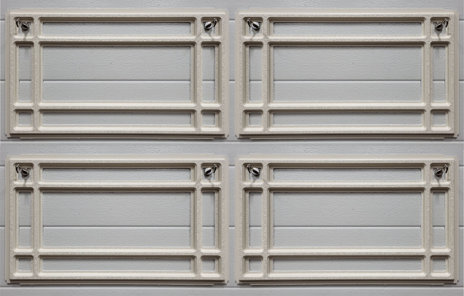 CLOPAY Prairie 510 Window Inserts /Short Panel Garage Door ALMOND Set of 4 gallery