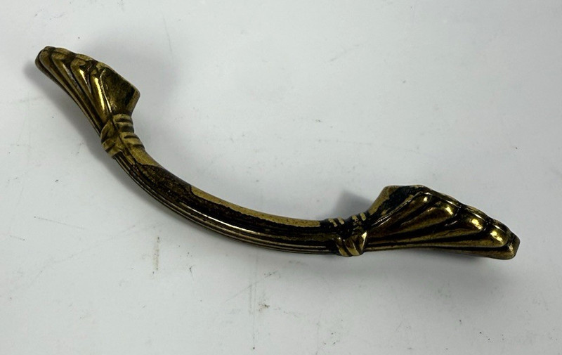 Amerock 1333 Elegance Brass Cabinet Pull Handle Pat Pending-Lot of 5 No Screws gallery