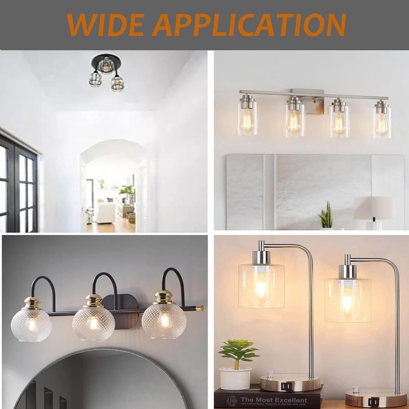 E26 Medium Base Ceramic Light Socket with Shade Ring, Keyless Porcelain Socket w gallery
