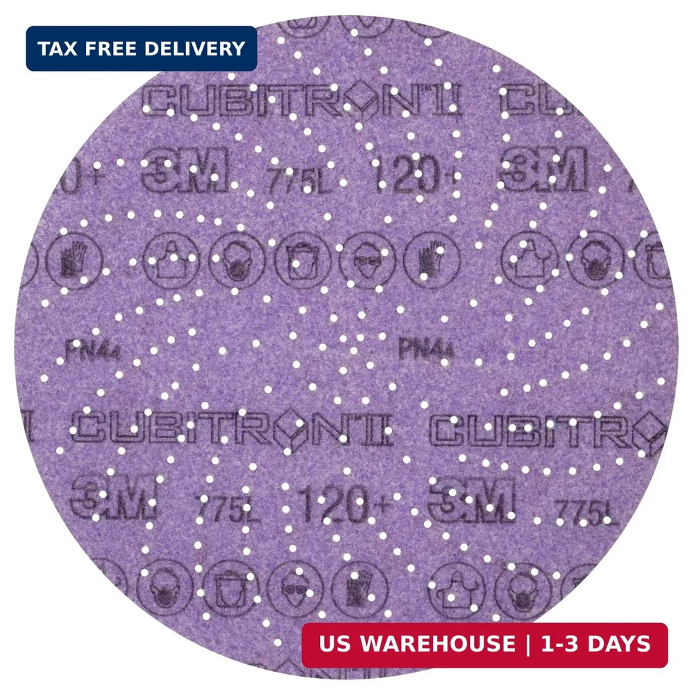 3M Xtract Cubitron II Hookit Clean Sanding Film Disc 775L, 5 in, 15 Piece Multi-