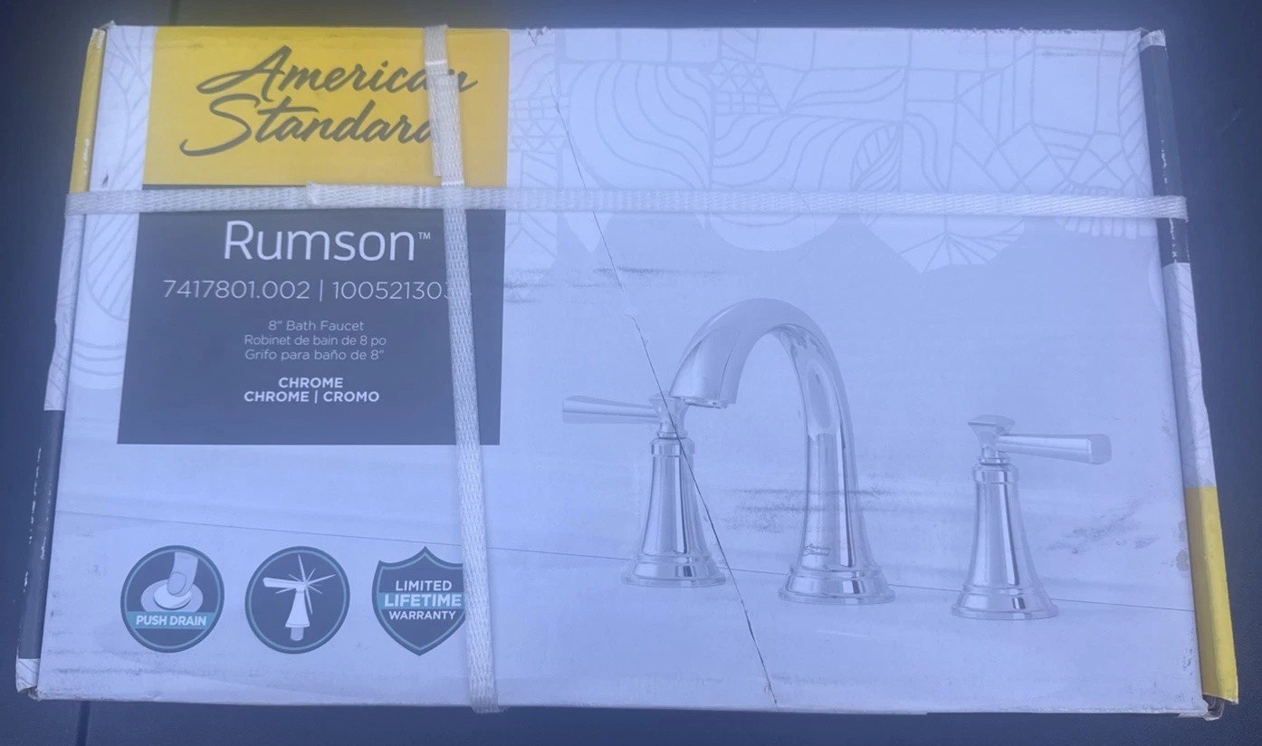 American Standard Rumson Chrome Wide-Spread Bathroom Sink Faucet Easy Install gallery