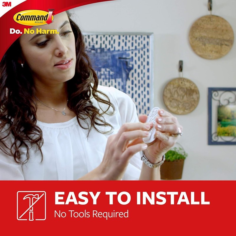 Command Medium Designer Hooks, 2 Hooks and 4 Command Strips, Damage-Free - 3 lb gallery
