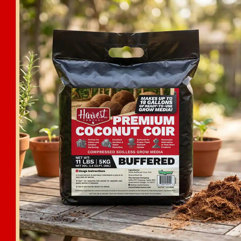 2 Cu. Ft. Coco Coir Compressed Premium Plant Growing Media 5 Kg./11 Lbs./72 Qt./ gallery