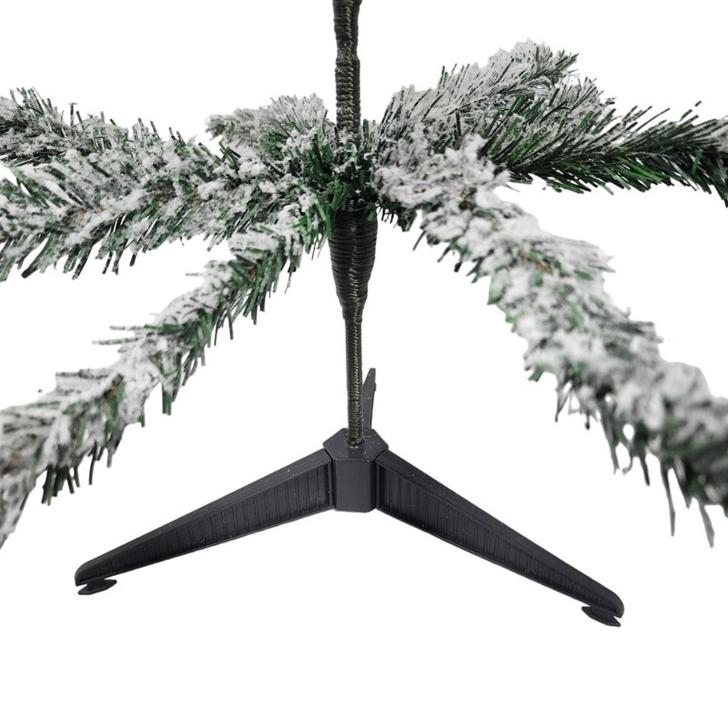 Flocked Tree Christmas Table Decor 30" Unlit Evergreen Poseable 5 Pack Lot gallery