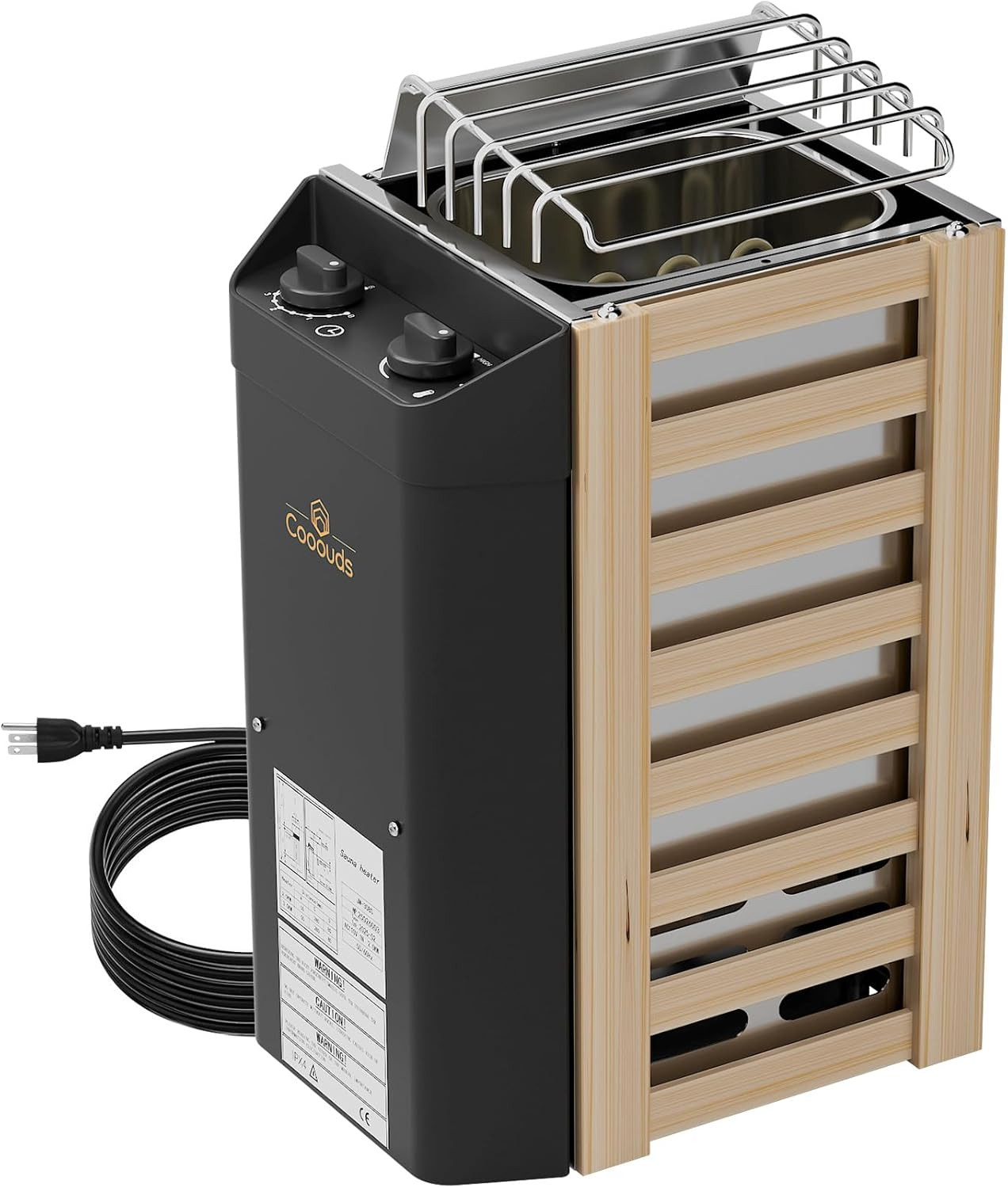 3KW Electric Sauna Heater 110V - Plug and Play Stove with Timer & Temp Control gallery